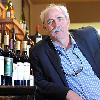 Peter Merriam, originally from Livermore Falls, is now a winemaker in California and hosted a wine tasting at The Vault in Lewiston recently.